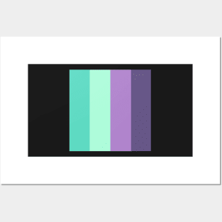 Turquoise-Purple Gradient Posters and Art